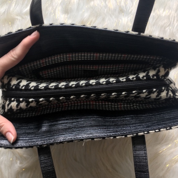 Maxx New York Black and White Handle Bag - Picture 5 of 7